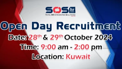 SOS HR Solutions Open Day Recruitment in Kuwait