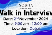 Sobha Construction Walk in Interview in Dubai