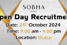 Sobha Realty Open Day Recruitment in Dubai