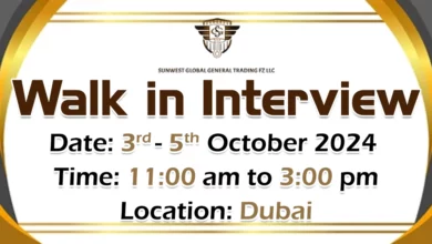 Sunwest Global Walk in Interview in Dubai