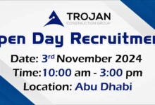 Trojan Construction Open Day Recruitment in Abu Dhabi