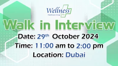 Wellnessplus Walk in Interview in Dubai