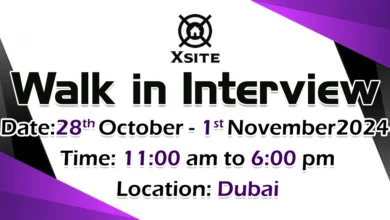 Xsite Real Estate Walk in Interview in Dubai