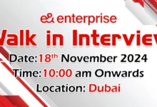 e& enterprise Walk in Interview in Dubai