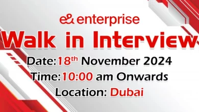 e& enterprise Walk in Interview in Dubai