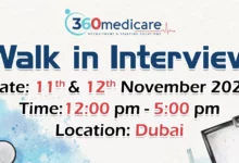 360Medicare Walk in Interview in Dubai