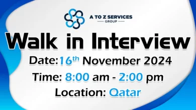 A to Z Services Walk in Interview in Qatar