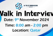 A to Z Services Walk in Interview in Qatar