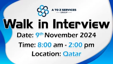 A to Z Services Walk in Interview in Qatar