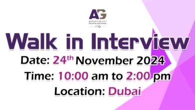 AG Facilities Walk in Interviews in Dubai