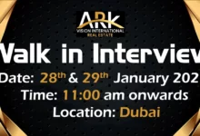 ARK Vision Walk in Interview in Dubai