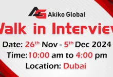 Akiko Global Walk in Interview in Dubai