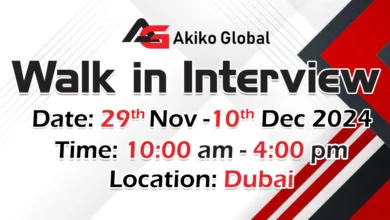 Akiko Global Walk in Interview in Dubai