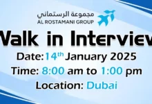 Al Rostamani Group Walk in Interview in Dubai