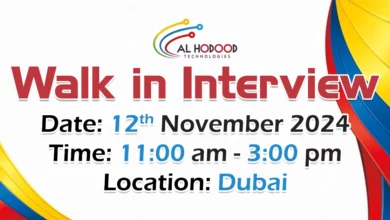 Alhodood Technologies Walk in Interview in Dubai