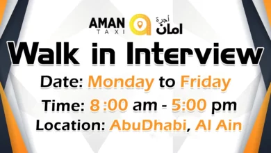 Aman Taxi Walk in Interview in Abu Dhabi & Al Ain