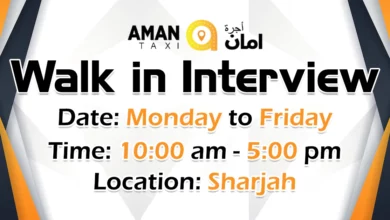 Aman Taxi Walk in Interview in Sharjah