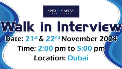 Apex Capital Walk in Interview in Dubai