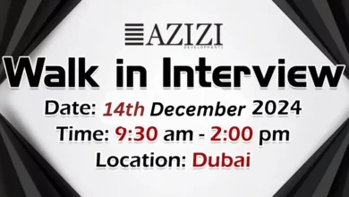 Azizi Developments Walk in Interview in Dubai