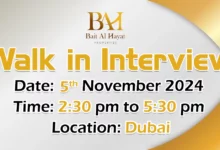 Bait Al Hayat Walk in Interview in Dubai