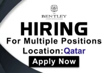 Bentley Hotel Recruitments in Qatar