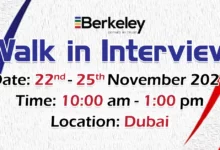 Berkeley Walk in Interview in Dubai