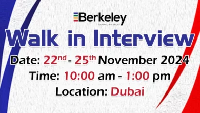 Berkeley Walk in Interview in Dubai