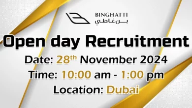 Binghatti Open Day Recruitment in Dubai