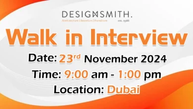 Designsmith Walk in Interview in Dubai