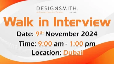 Designsmith Walk in Interview in Dubai