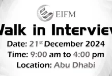 EIFM Walk in Interview in Abu Dhabi