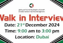 Emirates National FM Walk in Interview in Dubai