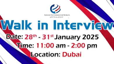 Esteem Fin Commercial Walk in Interview in Dubai