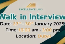 Excellence Limousine Walk in Interview in Dubai