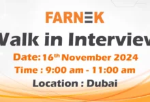 Farnek Walk in Interview in Dubai