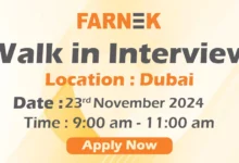 Farnek Walk in Interview in Dubai