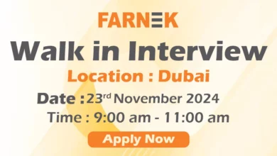 Farnek Walk in Interview in Dubai