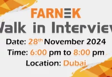 Farnek Walk in Interview in Dubai