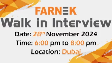 Farnek Walk in Interview in Dubai