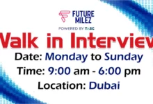 Future Milez Walk in Interview in Dubai