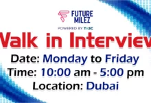 Future Milez Walk in Interview in Dubai