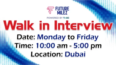 Future Milez Walk in Interview in Dubai