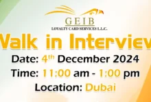 GEIB Loyalty Walk in Interview in Dubai