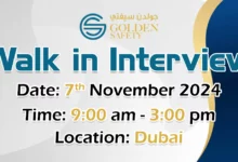 Golden Safety Property Walk in Interview in Dubai