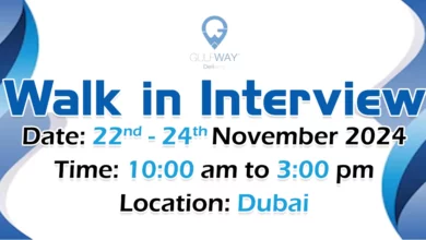 Gulf Way Delivery Walk in Interview in Dubai