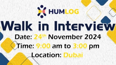 HumLog Walk in Interview in Dubai