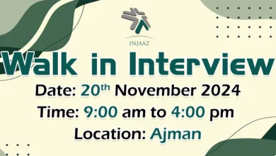 Injaaz FM Walk in Interview in Ajman