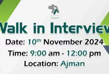 Injaaz FM Walk in Interview in Ajman