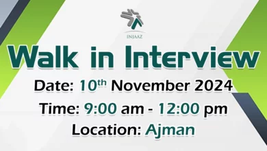 Injaaz FM Walk in Interview in Ajman