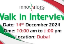 Innovations Group Walk in Interview in Dubai